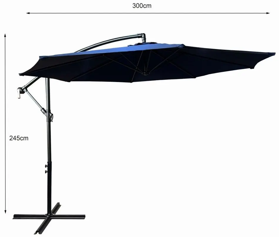 Umbrela de soare Akord Aster (Black/Dark Blue)