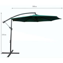 Umbrela de soare Akord Aster (Black/Dark Green) Thumb