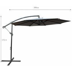 Umbrela de soare Akord Aster (Black/Light Grey) Thumb