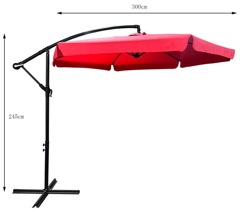 Umbrela de soare Akord Cynia (Black/Red)