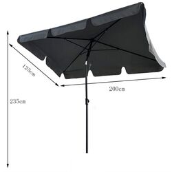 Umbrela de soare Akord Floks (Black/Dark Grey) Thumb