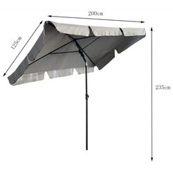 Umbrela de soare Akord Floks (Black/Light Grey) Thumb