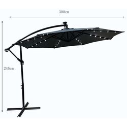 Umbrela de soare Akord Milin (Black/Dark Grey) Thumb