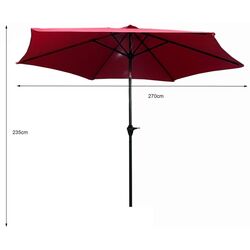 Зонт от солнца Akord Orient (Black/Red) Thumb