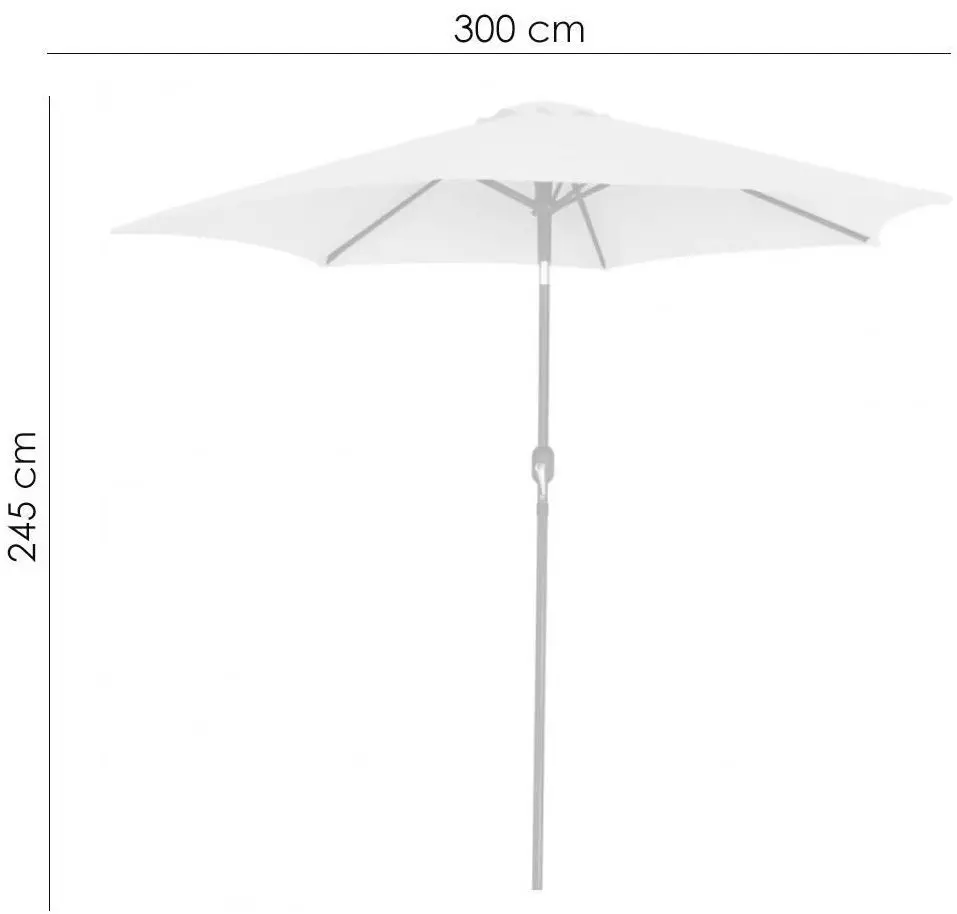 Umbrelă de soare Artool GAO5347 300cm (Cream) - 3