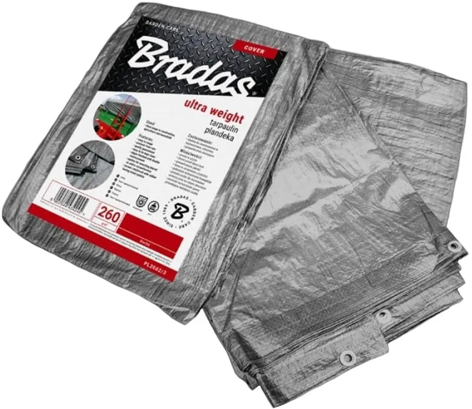 Тент водонепроницаемый Bradas Ultra Weight PL2602/4 2x4m (Grey)
