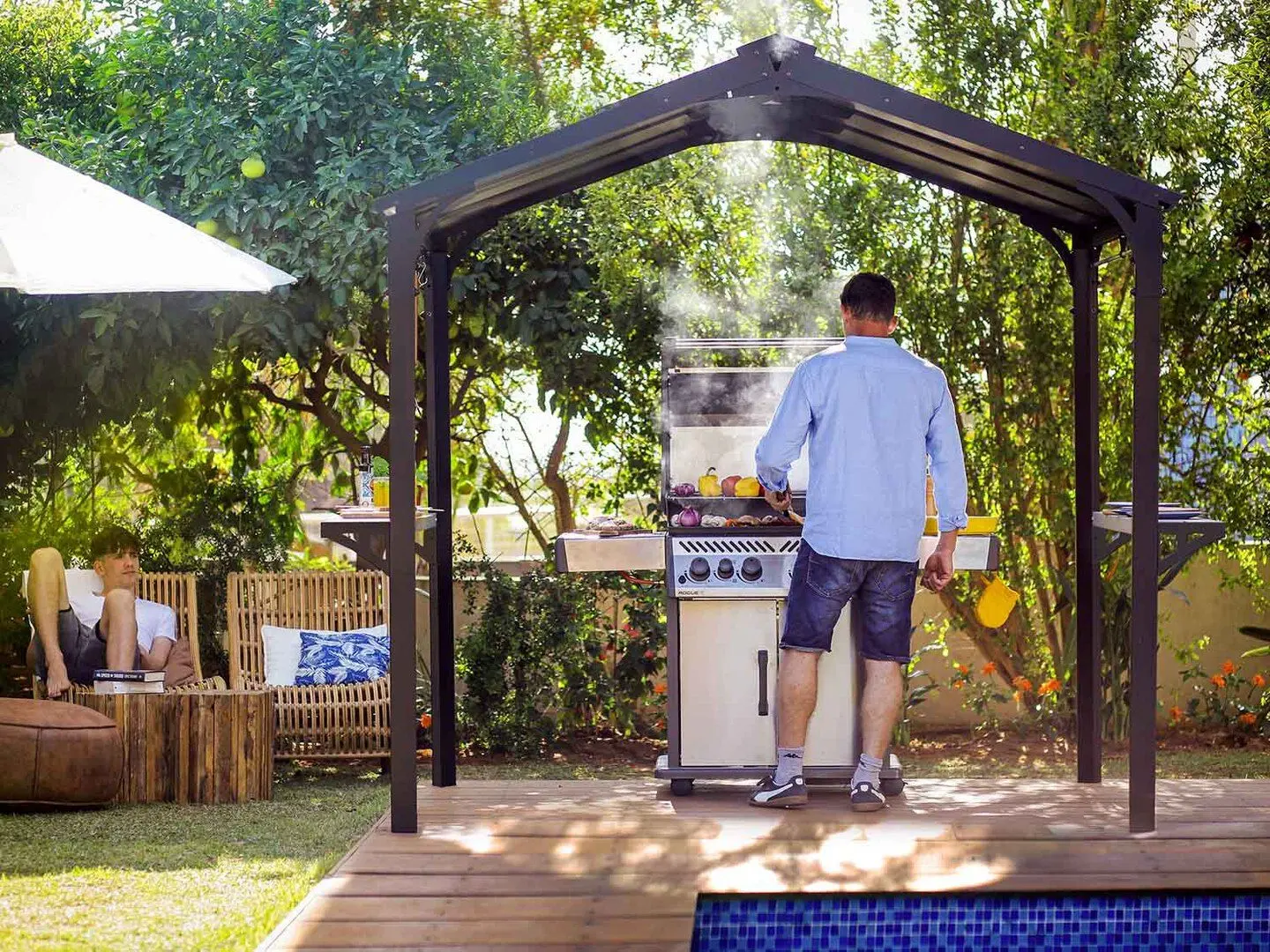 Pavilion de gradina Canopia Austin 2400 (Grey) - 6