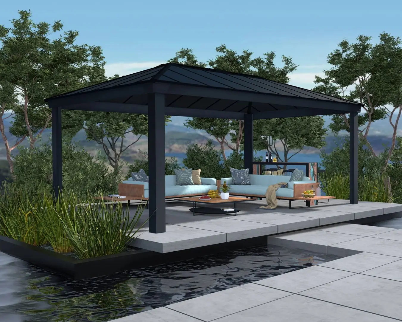 Pavilion de gradina Canopia Dallas 6100 (Grey) - 2