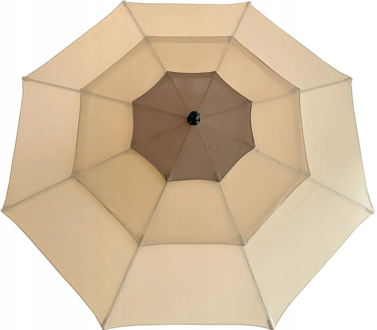 Umbrela de soare Carruzzo L43E (Beige/Brown) - 4