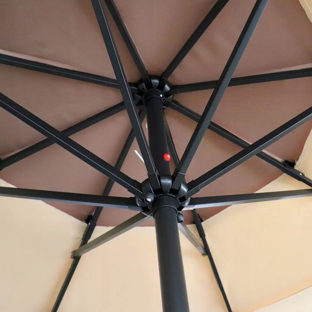 Umbrela de soare Carruzzo L43E (Beige/Brown) - 5
