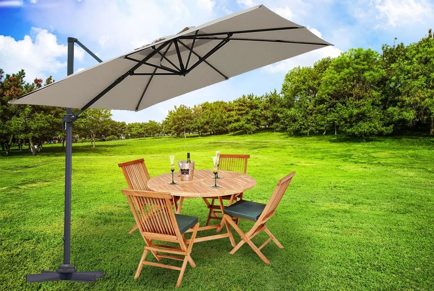 Зонт от солнца Carruzzo Roma L43D (Brown) - 3