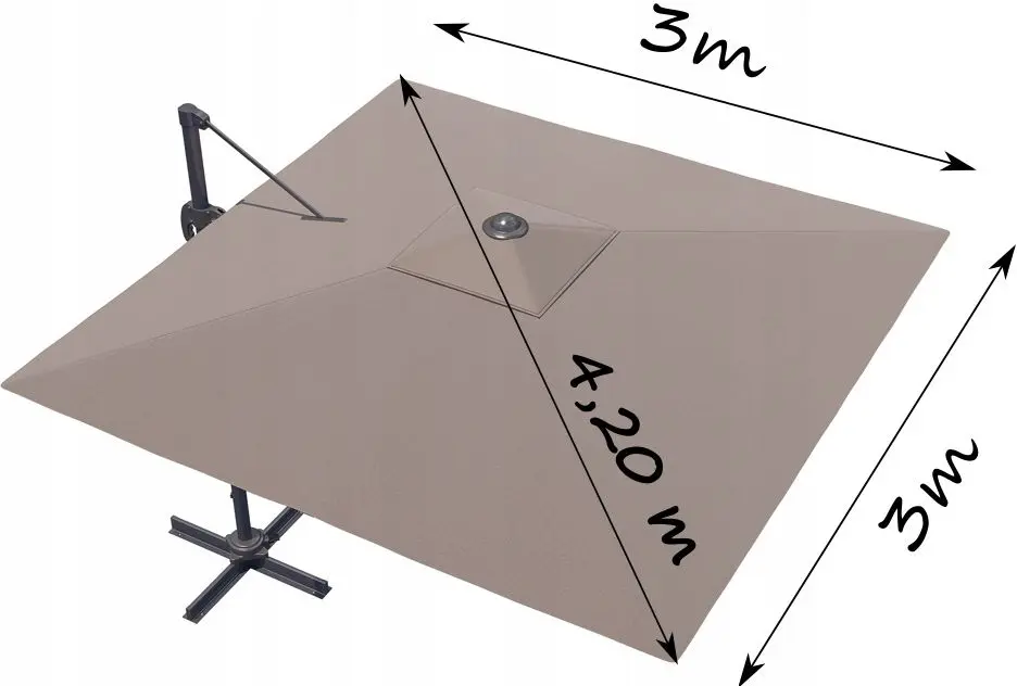 Зонт от солнца Carruzzo Roma L43D (Brown) - 5