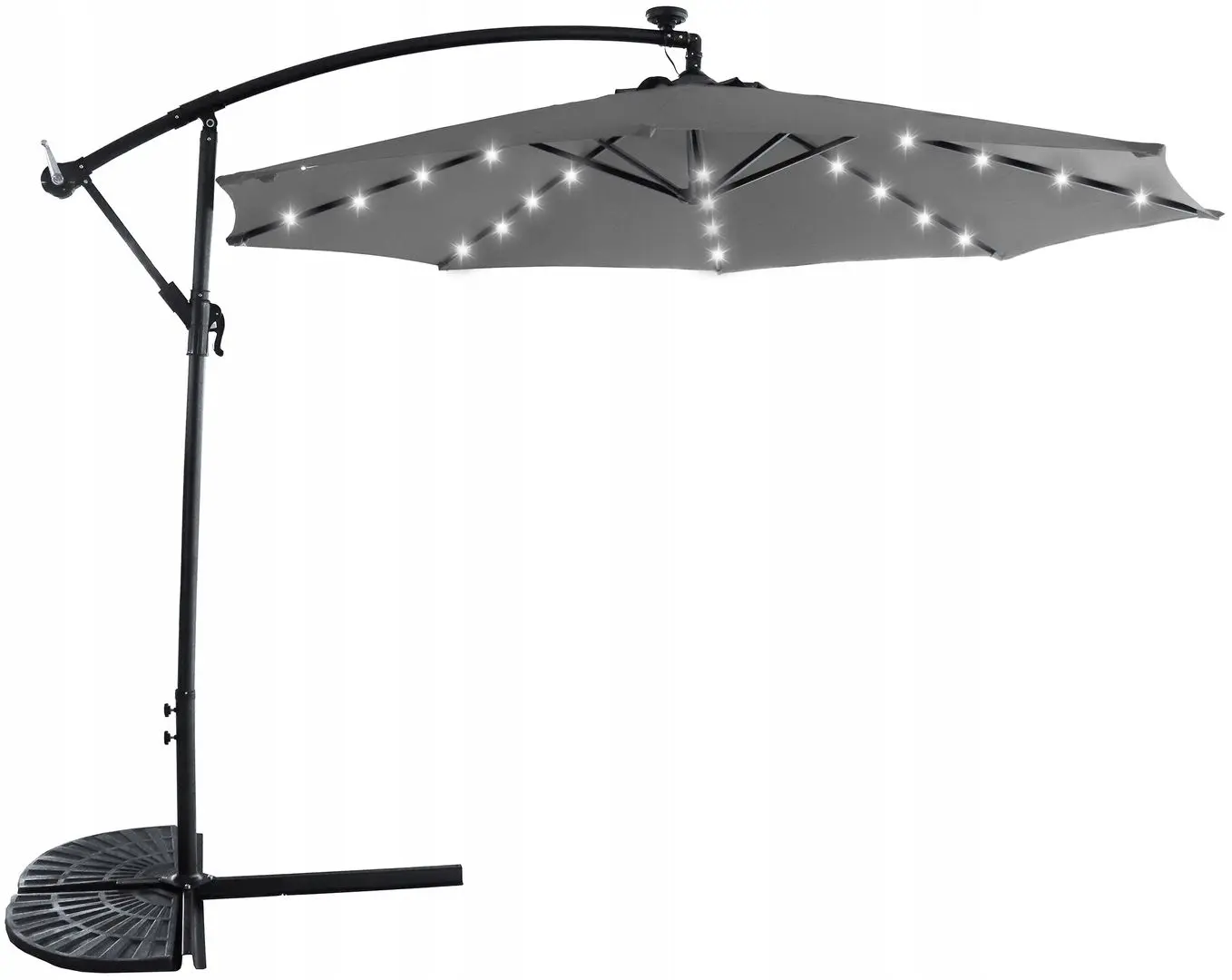 Зонт от солнца Carruzzo Solar LED L43G (Grey) - 2