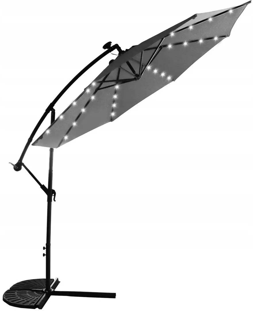 Зонт от солнца Carruzzo Solar LED L43G (Grey)