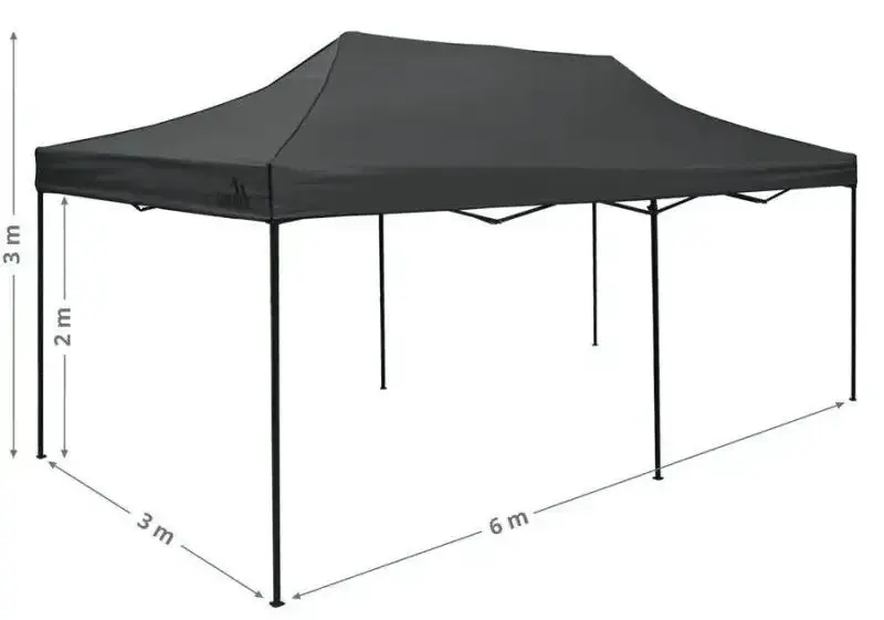 Pavilion de gradina Cattara TT13343 3x6m (Grey) - 2