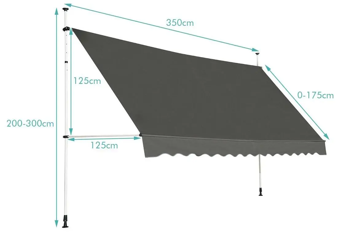Маркиза Costway NP11536GR (Grey)