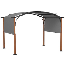 Pergola Costway NP11859GR 3.0x3.6 (Grey/Wood)