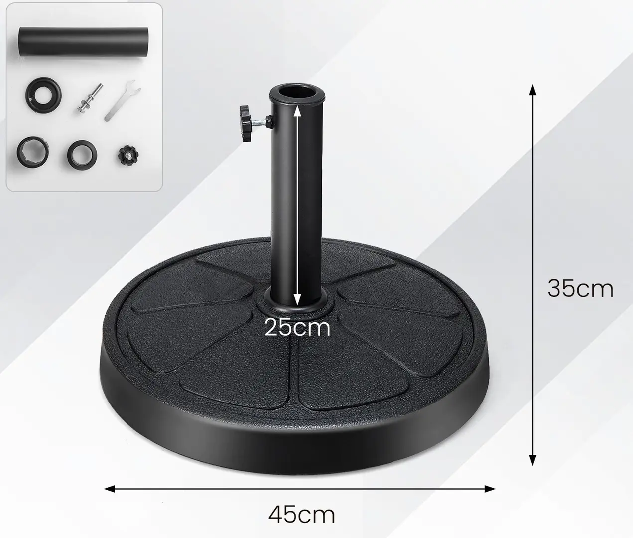 Suport pentru umbrela Costway NP11205 (Black)