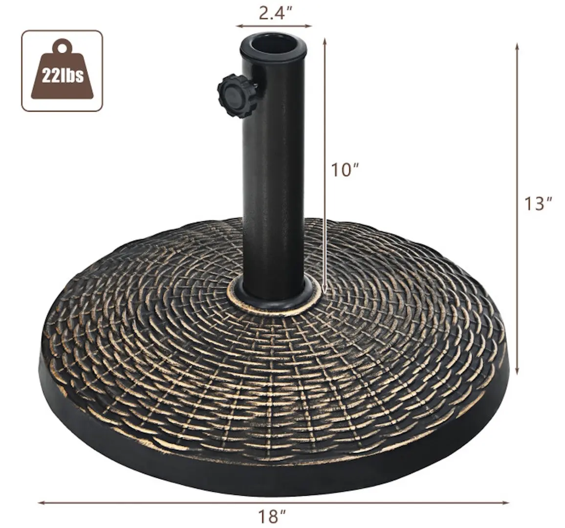 Suport pentru umbrela Costway OP70849 (Bronze)