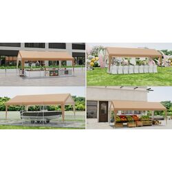 Садовый павильон Costway AW10020 6x3m (Light Brown) Thumb