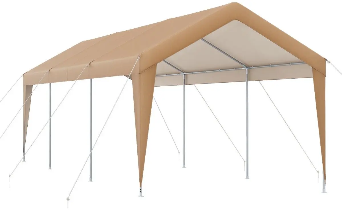 Садовый павильон Costway AW10020 6x3m (Light Brown)