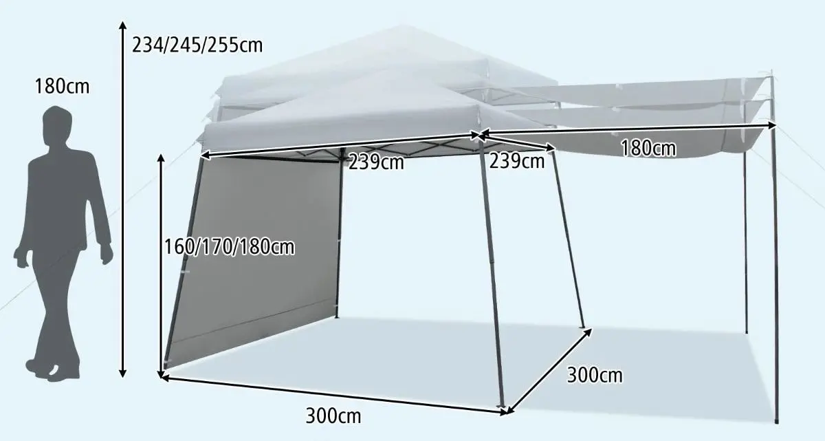 Садовый павильон Costway NP10702GR (Grey)