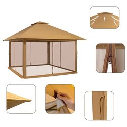 Pavilion de gradina Costway NP10828CF (Brown) Thumb