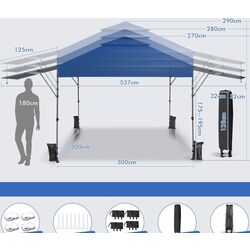 Pavilion de gradina Costway NP10844BL (Blue) Thumb