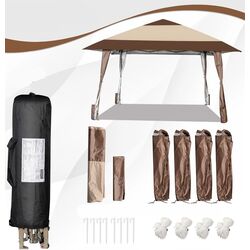 Pavilion de gradina Costway NP10845CF (Brown) Thumb