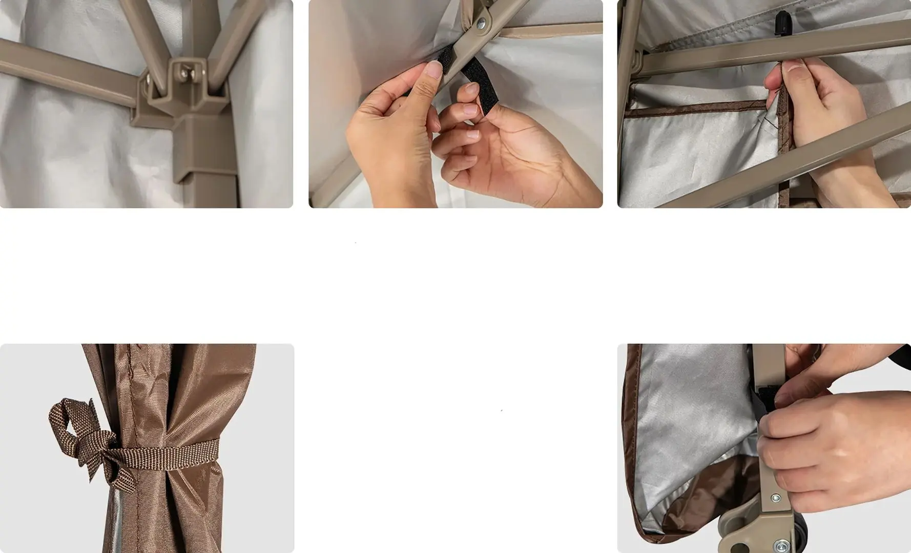 Pavilion de gradina Costway NP10845CF (Brown)