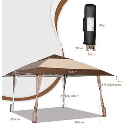 Pavilion de gradina Costway NP10845CF (Brown) Thumb