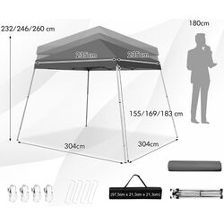 Садовый павильон Costway NP10848WH (White) Thumb