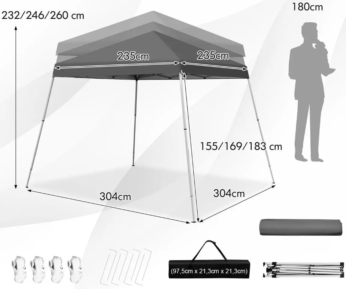 Садовый павильон Costway NP10848WH (White)