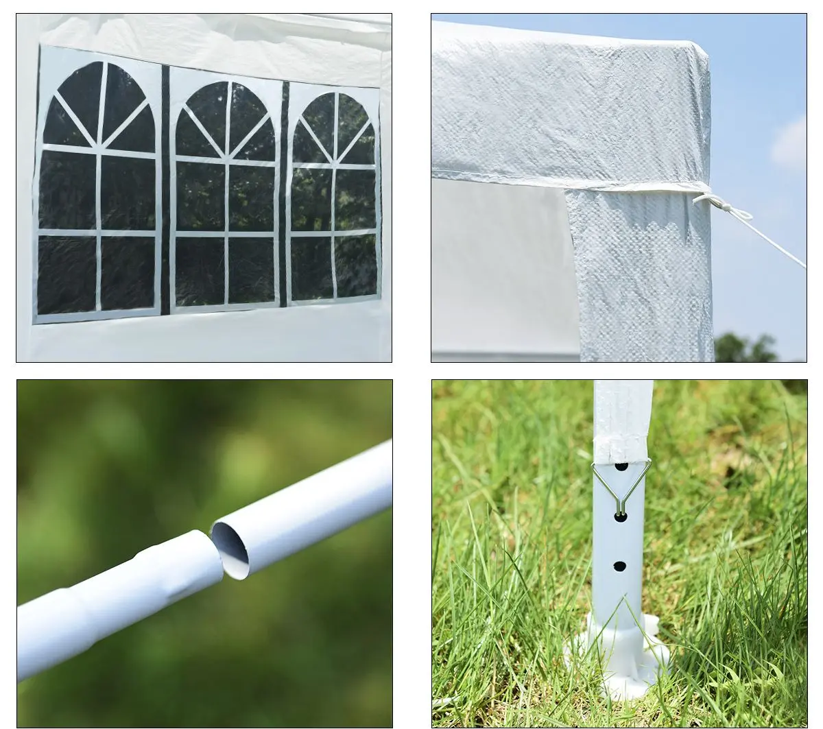 Pavilion de gradina Costway NP10972WH (White)