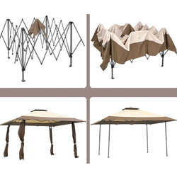 Pavilion de gradina Costway NP11699CF 4х4 (Coffee) Thumb