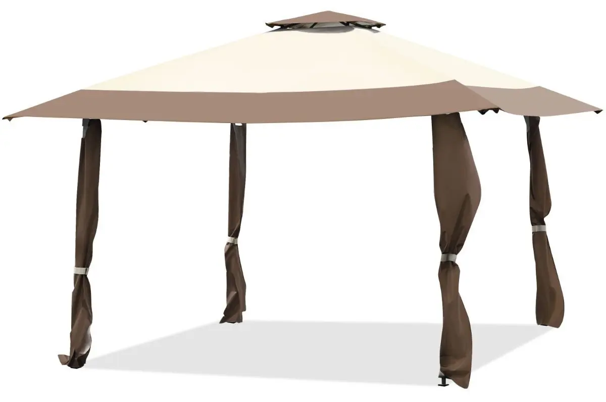 Pavilion de gradina Costway NP11699CF 4х4 (Coffee)