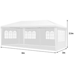 Pavilion de gradina Costway OP3925WH (White) Thumb