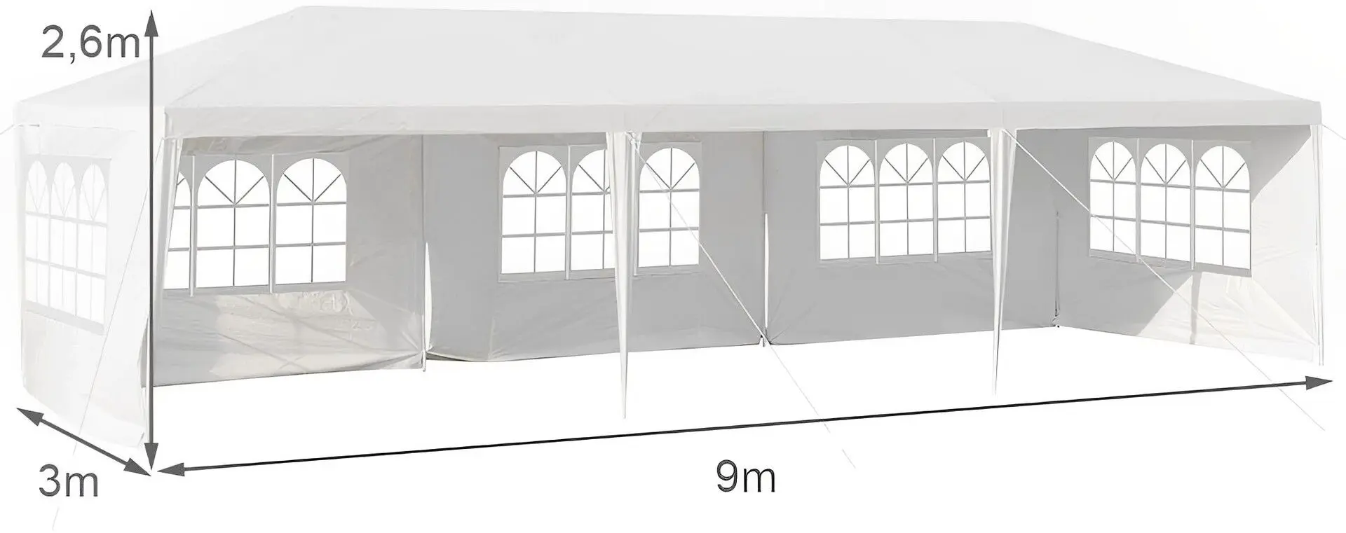 Pavilion de gradina Costway OP3935WH (White)