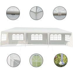 Pavilion de gradina Costway OP3935WH (White) Thumb