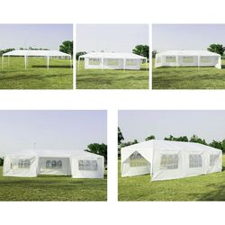 Pavilion de gradina Costway OP3936WH (White) Thumb