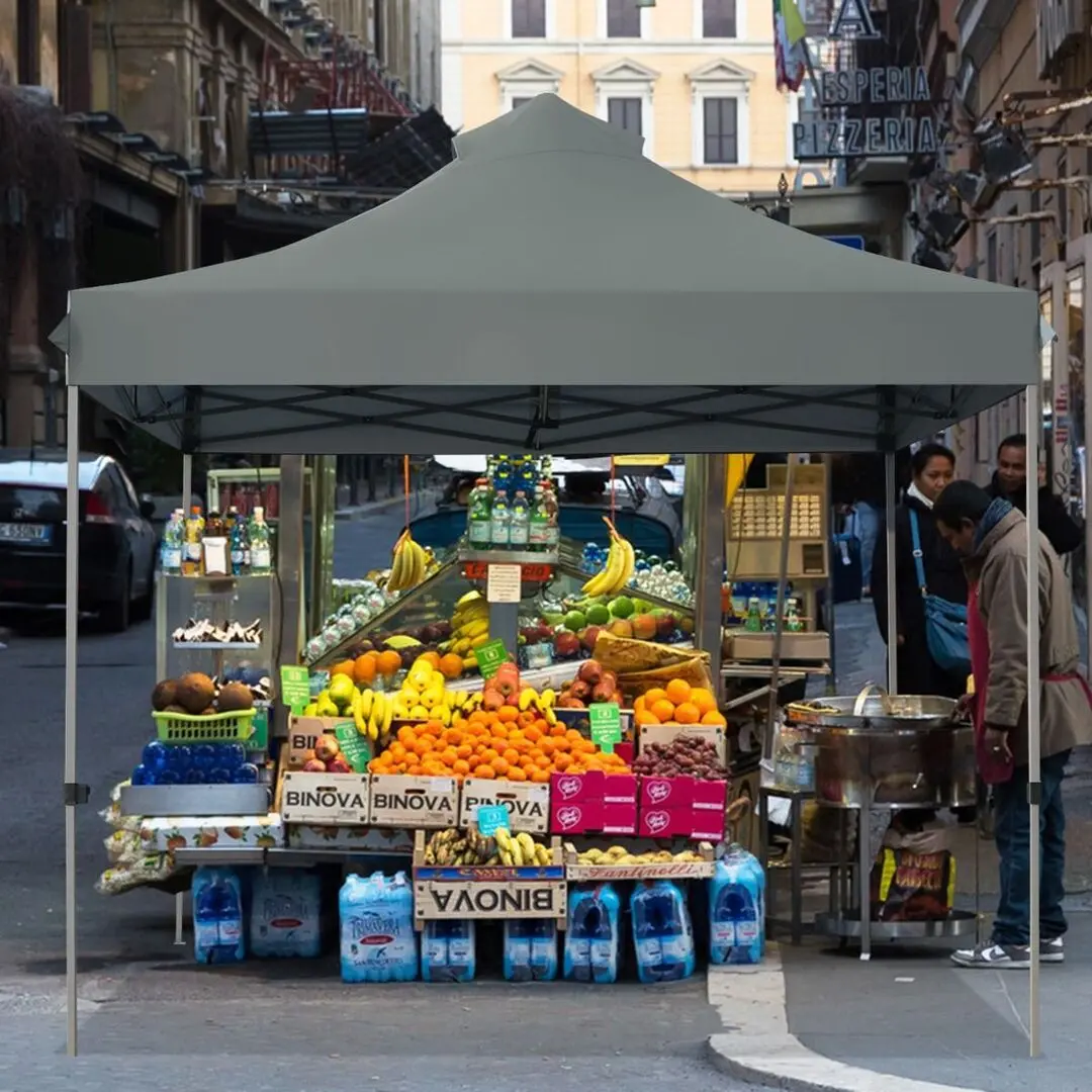 Pavilion de gradina Costway OP70658GR 3x3 (Grey)