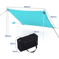 Parasolar de plaja Costway NP11639GN (Light Blue) Thumb