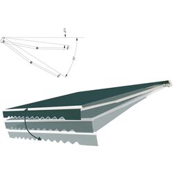 Тент пристенный Costway NP11202LS (Green) Thumb
