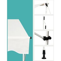 Тент пристенный Costway OP70315BE (White) Thumb