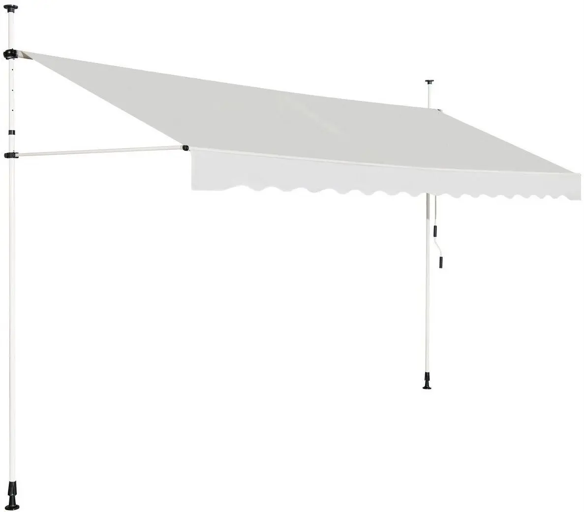 Тент пристенный Costway OP70315BE (White)