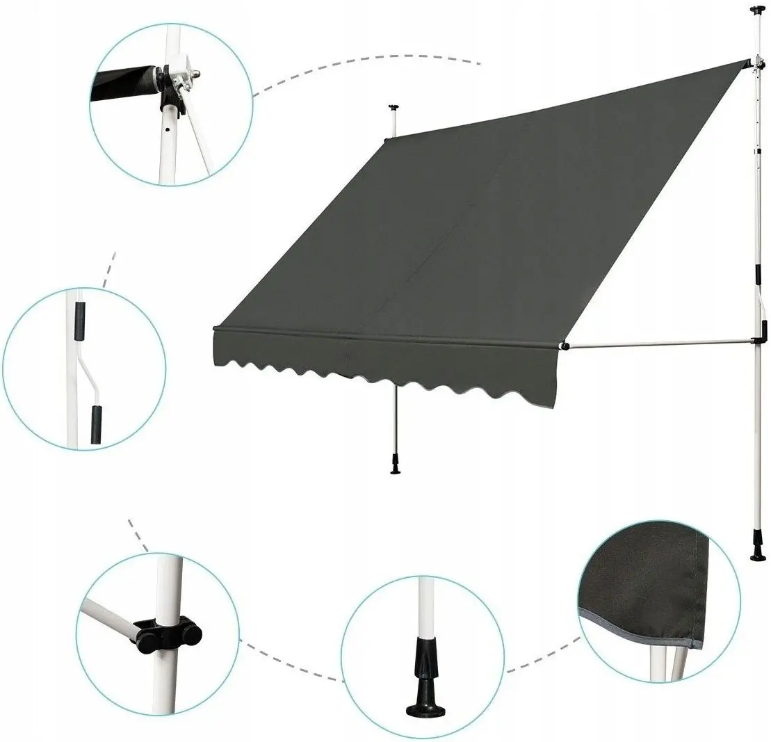 Copertina de perete Costway OP70315GR (Gray)