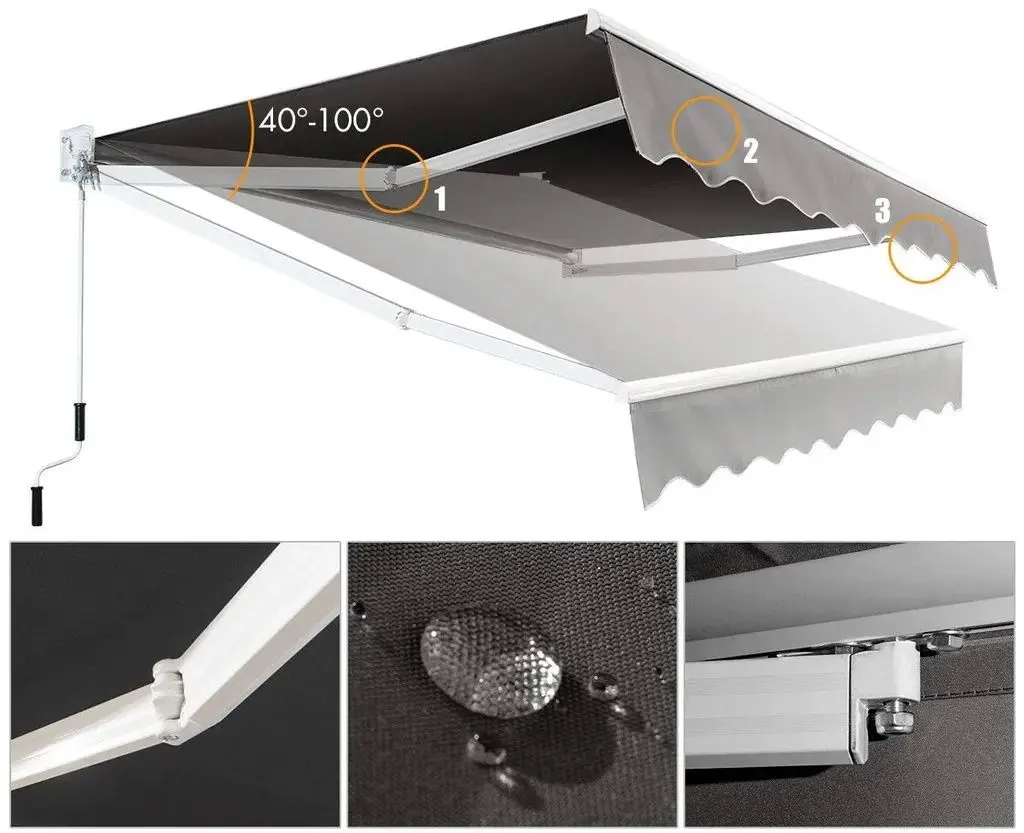 Copertina de perete Costway OP70367GR (Gray)