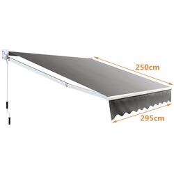 Тент пристенный Costway OP70368GR (Gray) Thumb