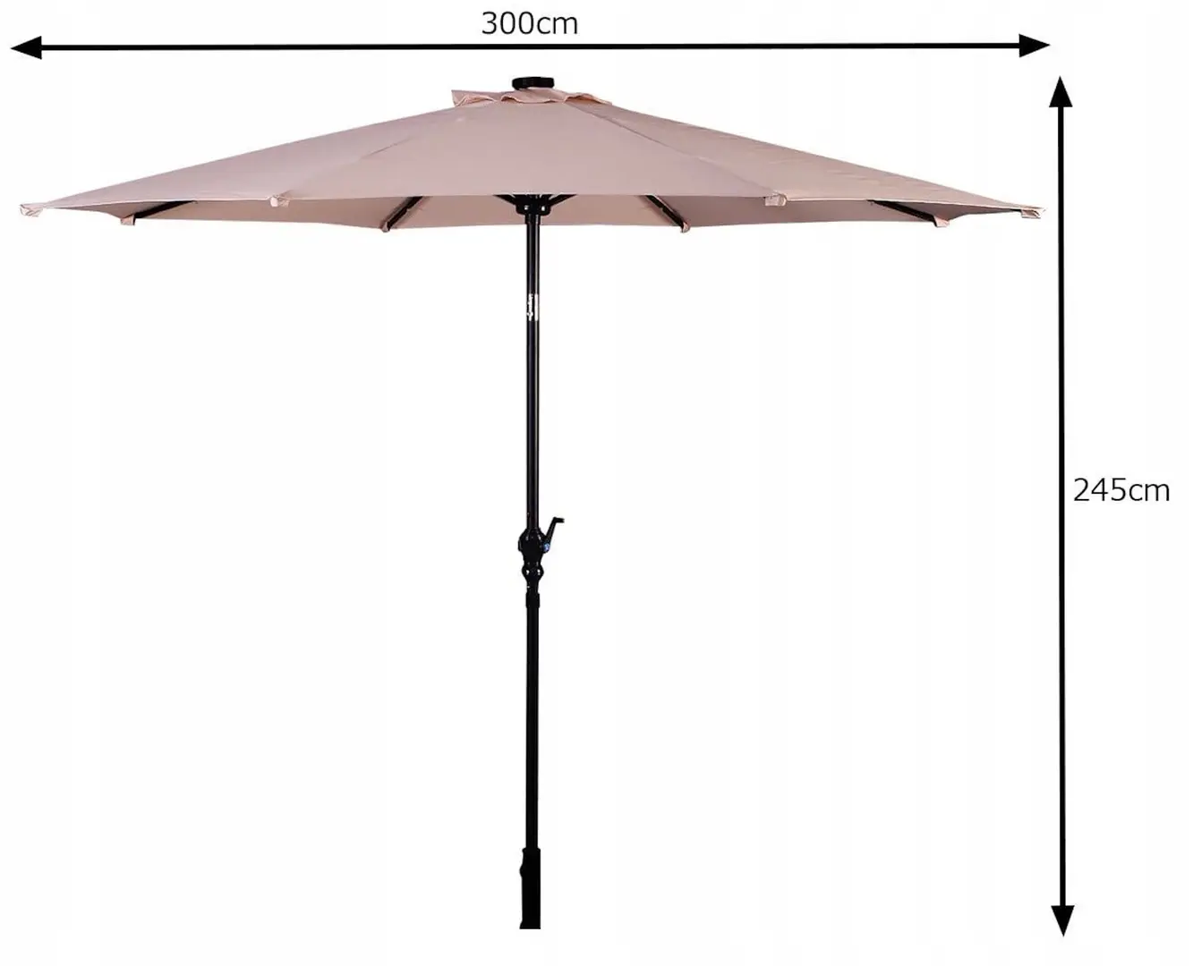 Зонт от солнца Costway NP11494BE (Beige) - 6