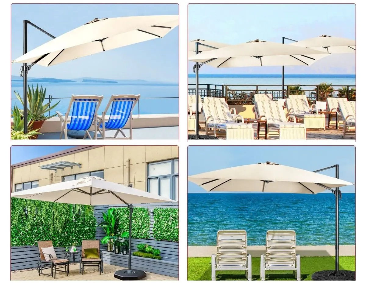 Зонт от солнца Costway NP11545BE (Beige) - 5